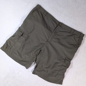 Clear Water Angler Mens XXL Cargo Fishing Shorts Olive Green Quick Dry Hiking